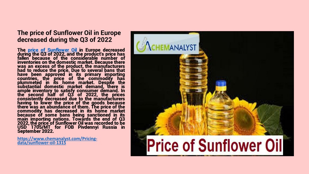 PPT Sunflower Oil Prices online PowerPoint Presentation, free