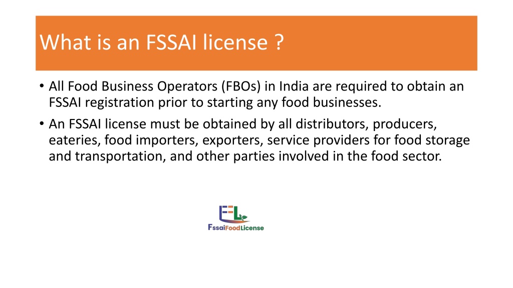 PPT - fssai registration PowerPoint Presentation, free download - ID ...