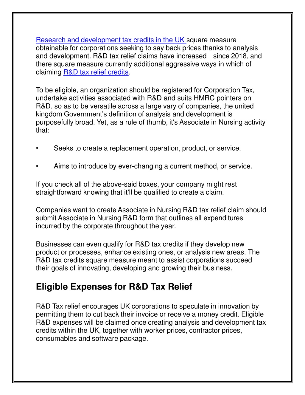 PPT - Research and Development Tax Credits In the UK, How It Pays To ...