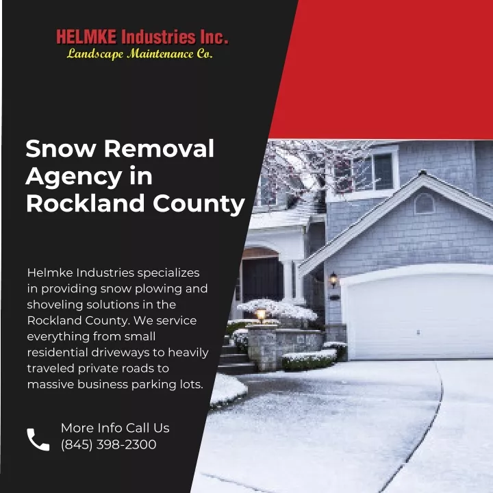 snow removal agency in rockland county n.
