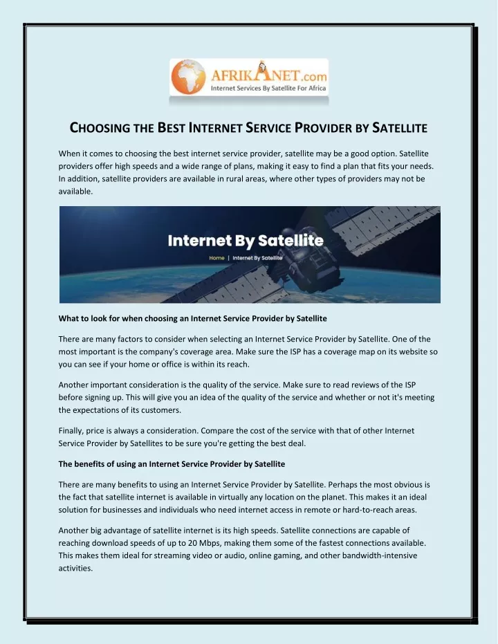 ppt-choosing-the-best-internet-service-provider-by-satellite