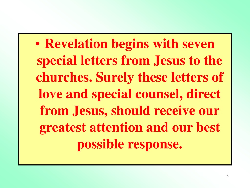 PPT - Lesson 5 Seven Special Messages From Jesus PowerPoint ...