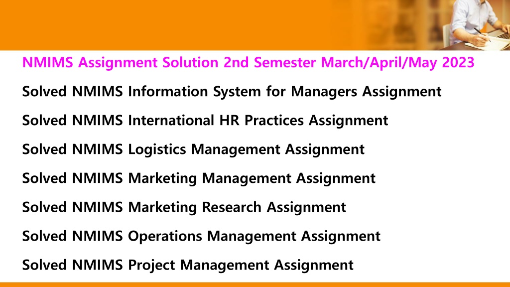 nmims assignment solution 2023