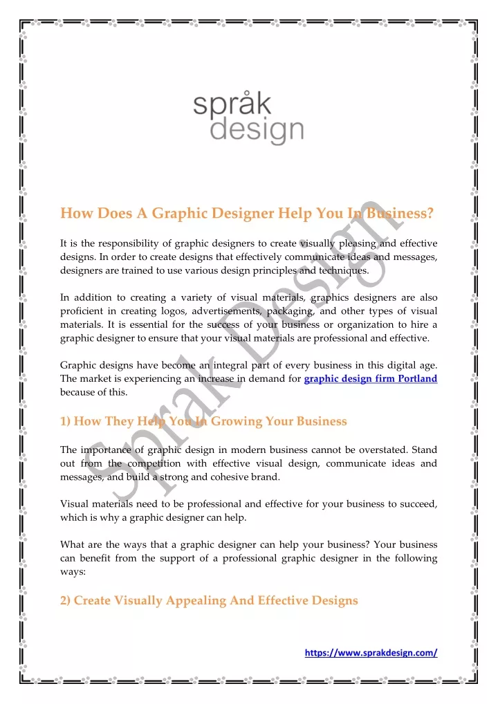 PPT - How Does A Graphic Designer Help You In Business PowerPoint ...