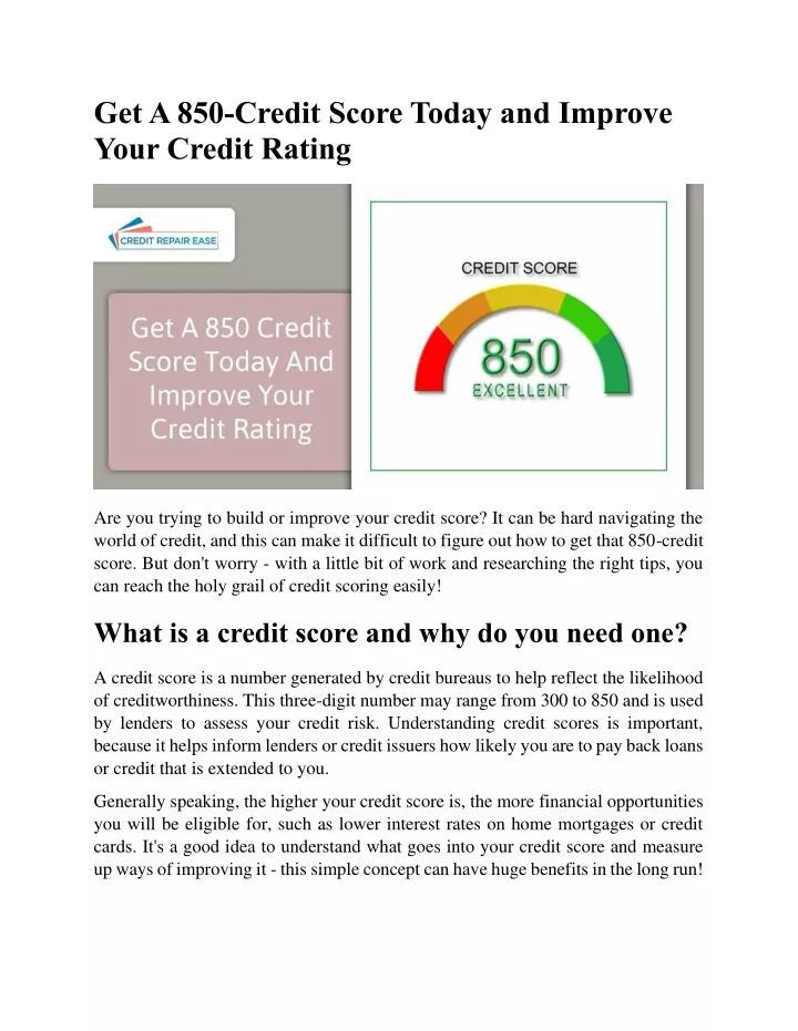 ppt-get-a-850-credit-score-today-and-improve-your-credit-rating