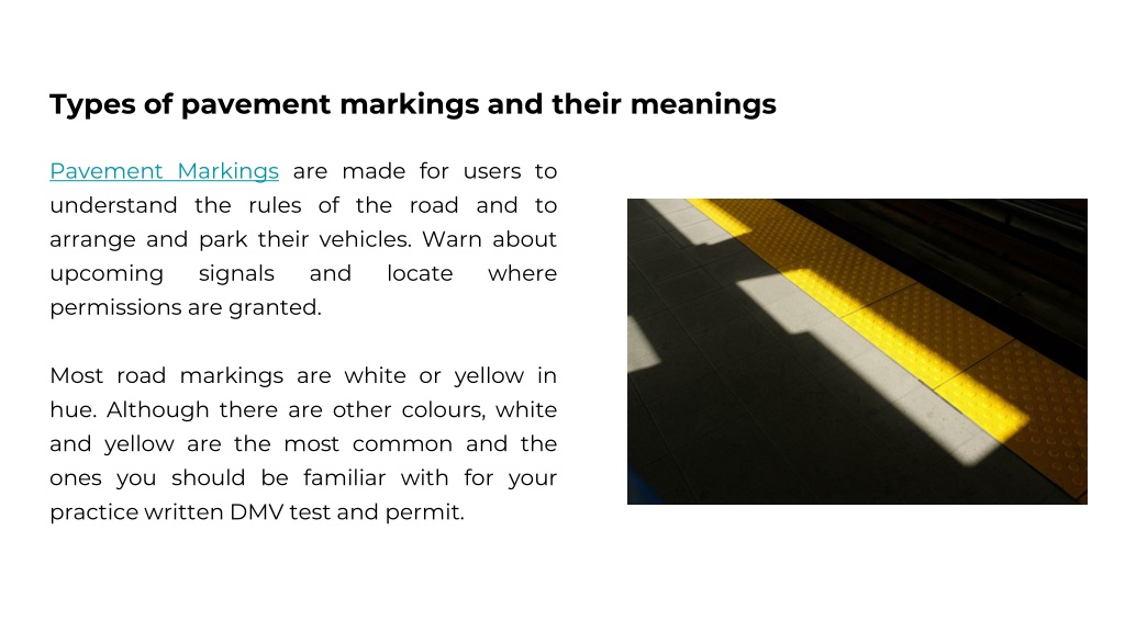 ppt-types-of-pavement-markings-and-their-meanings-powerpoint