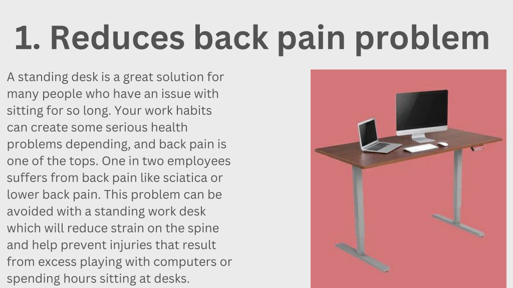 PPT - 4 Incredible Benefits Of Using A Standing Desk PowerPoint ...