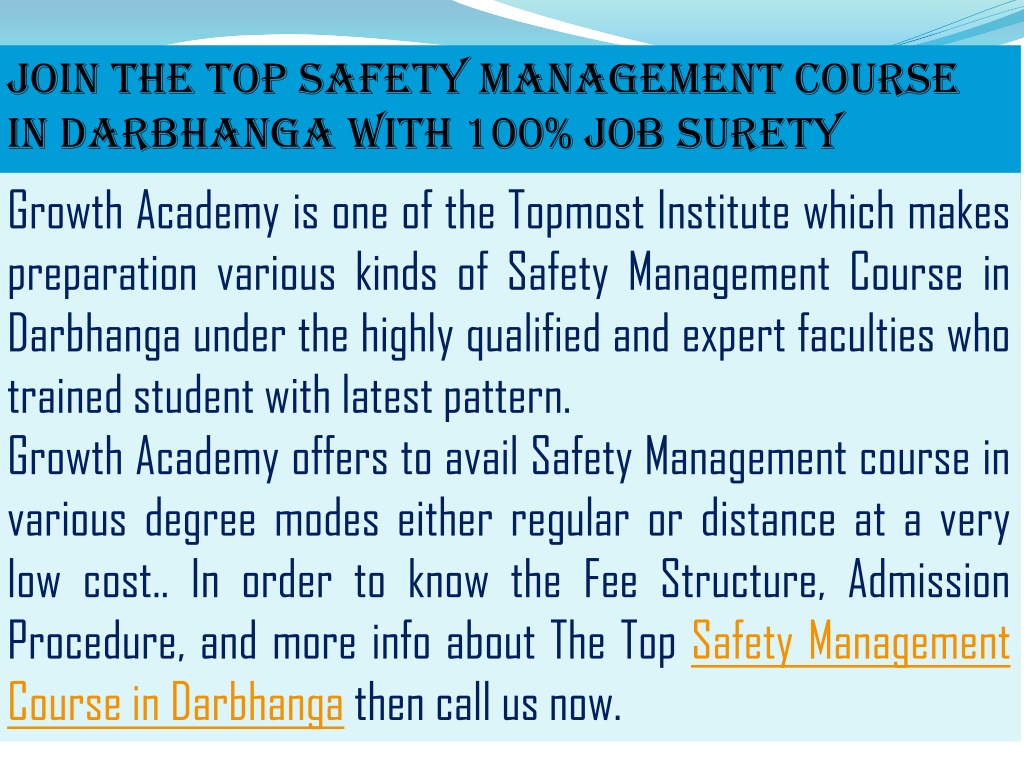 Ppt Get The Best Safety Officer Course In Varanasi With Top Faculties Powerpoint Presentation 