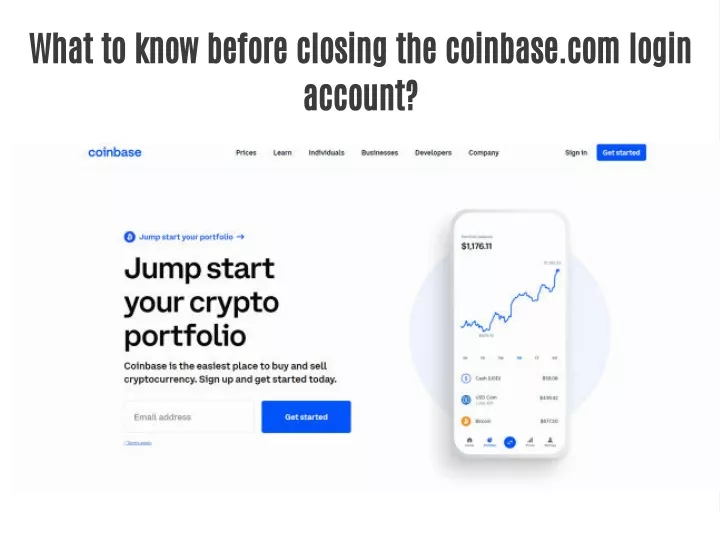PPT - What to know before closing the coinbase.com login account