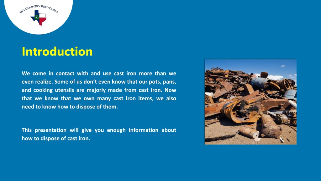 PPT Can You Recycle Cast Iron PowerPoint Presentation Free Download 