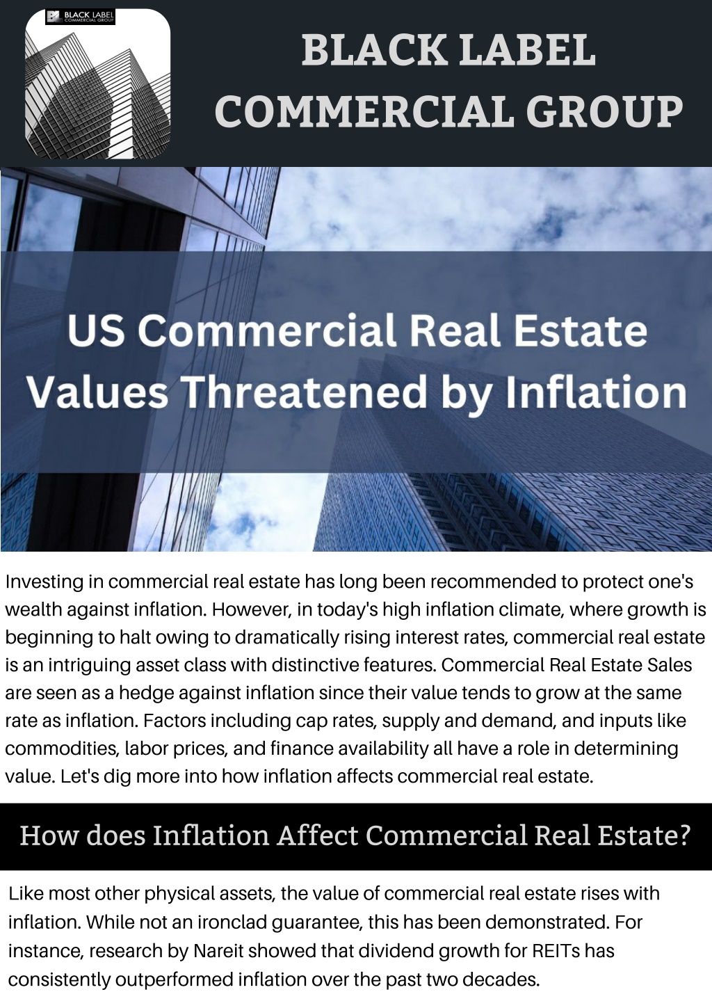PPT US Commercial Real Estate Values Threatened by Inflation