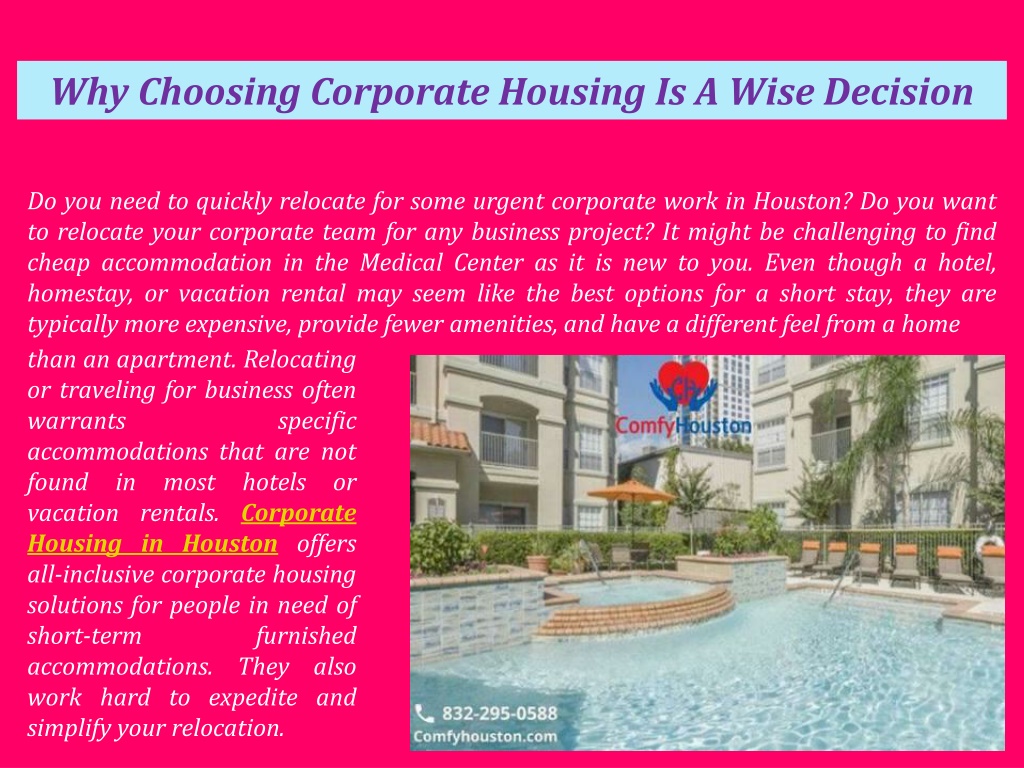 PPT Why Choosing Corporate Housing Is A Wise Decision PowerPoint 