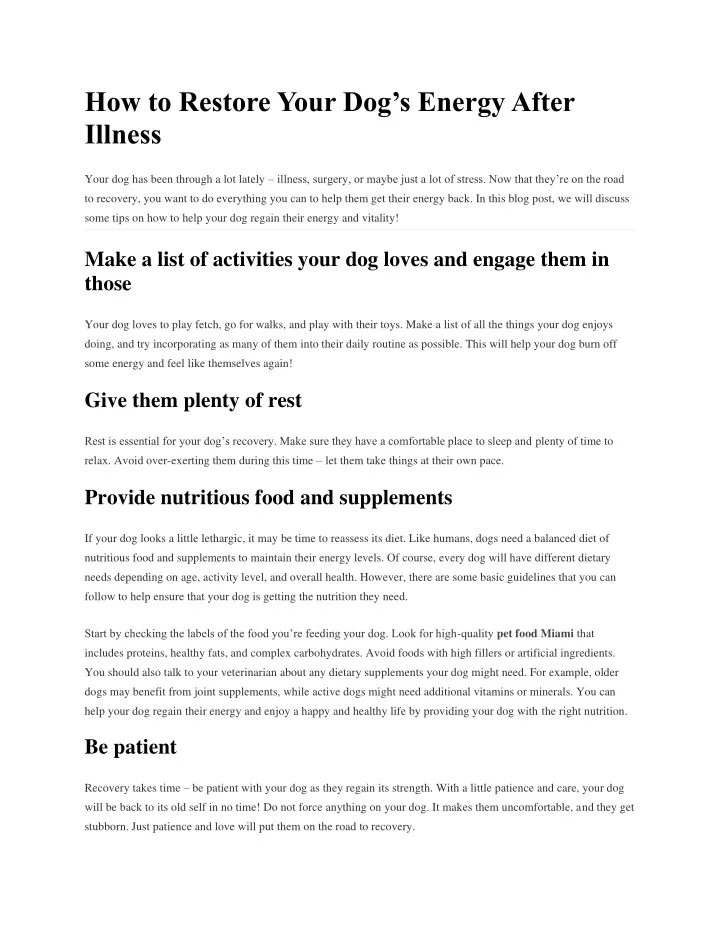 ppt-how-to-restore-your-dog-s-energy-after-illness-the-love-pets