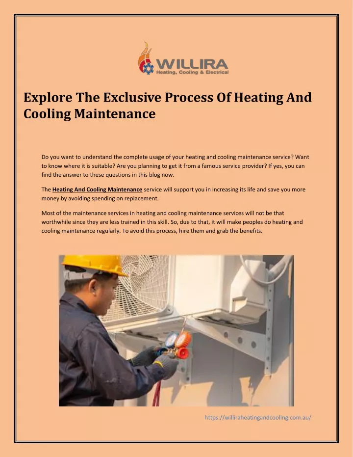PPT Explore The Exclusive Process Of Heating And Cooling Maintenance