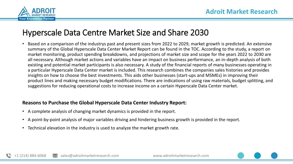 PPT - Hyperscale Data Center Market Growth Insight, Share, Competitive ...