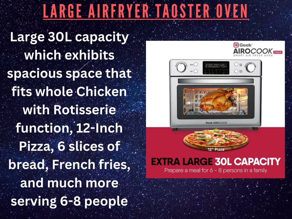 30L Household commercial extra large capacity food convection 30l air fryer  for party/big family