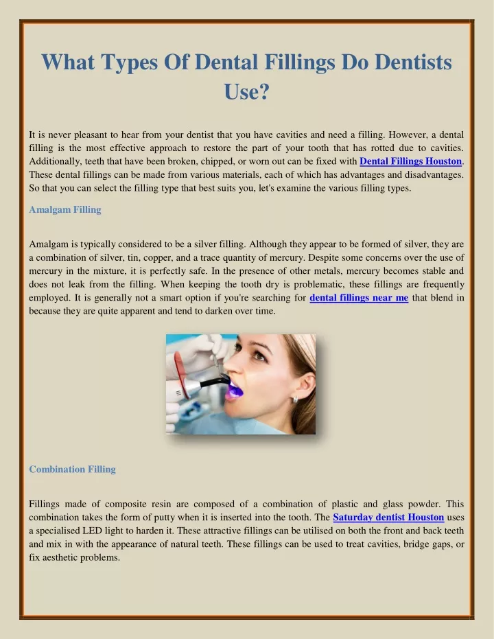 ppt-what-types-of-dental-fillings-do-dentists-use-powerpoint