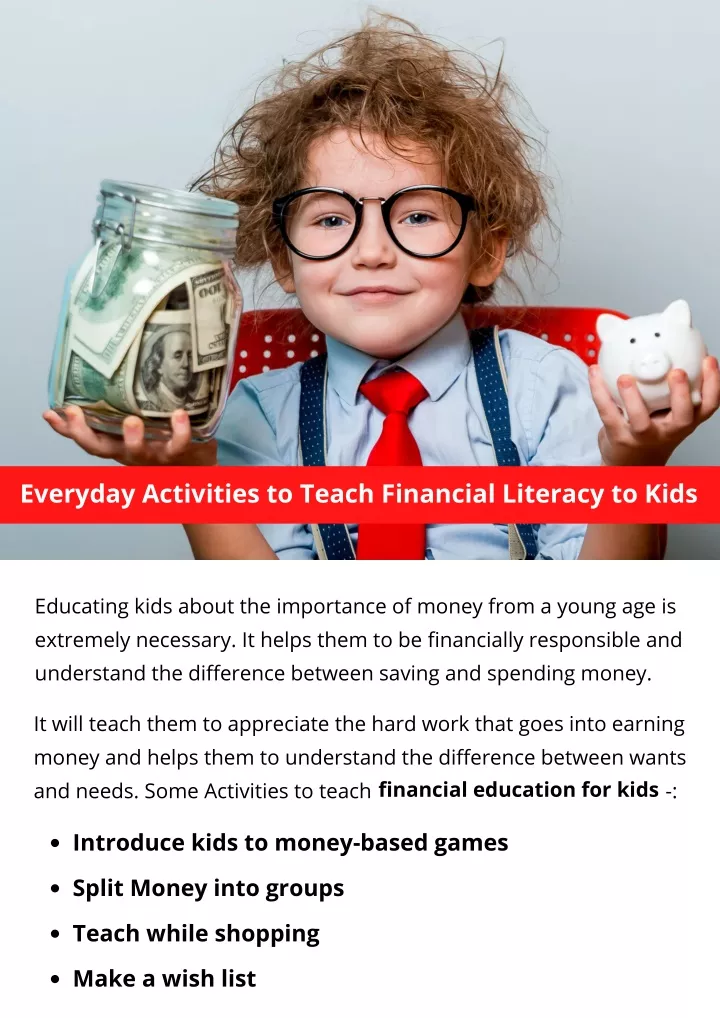 PPT Everyday Activities To Teach Financial Literacy To Kids 