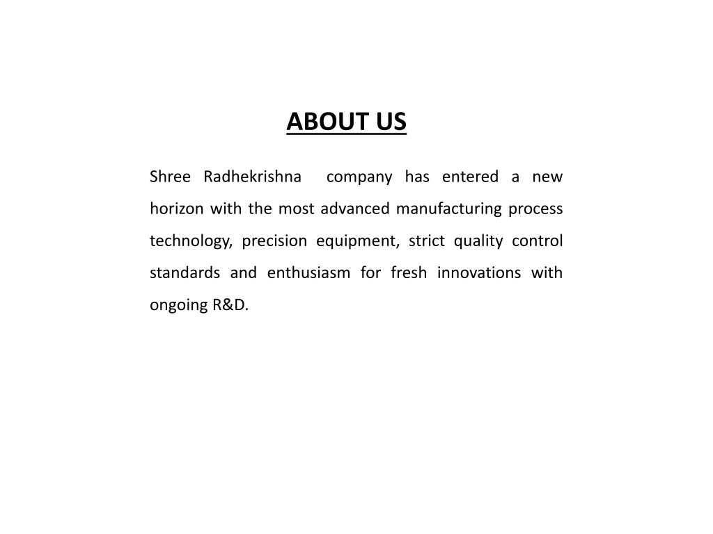 PPT Extruder Screw Barrel manufacturers in India PowerPoint