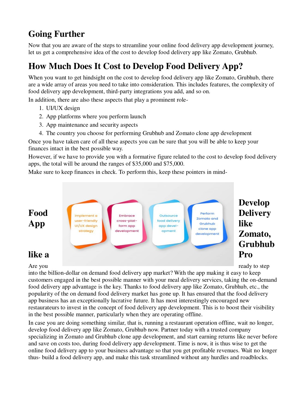 PPT - Comprehensive Guide to Develop Food Delivery App like Grubhub, Zomato PowerPoint 