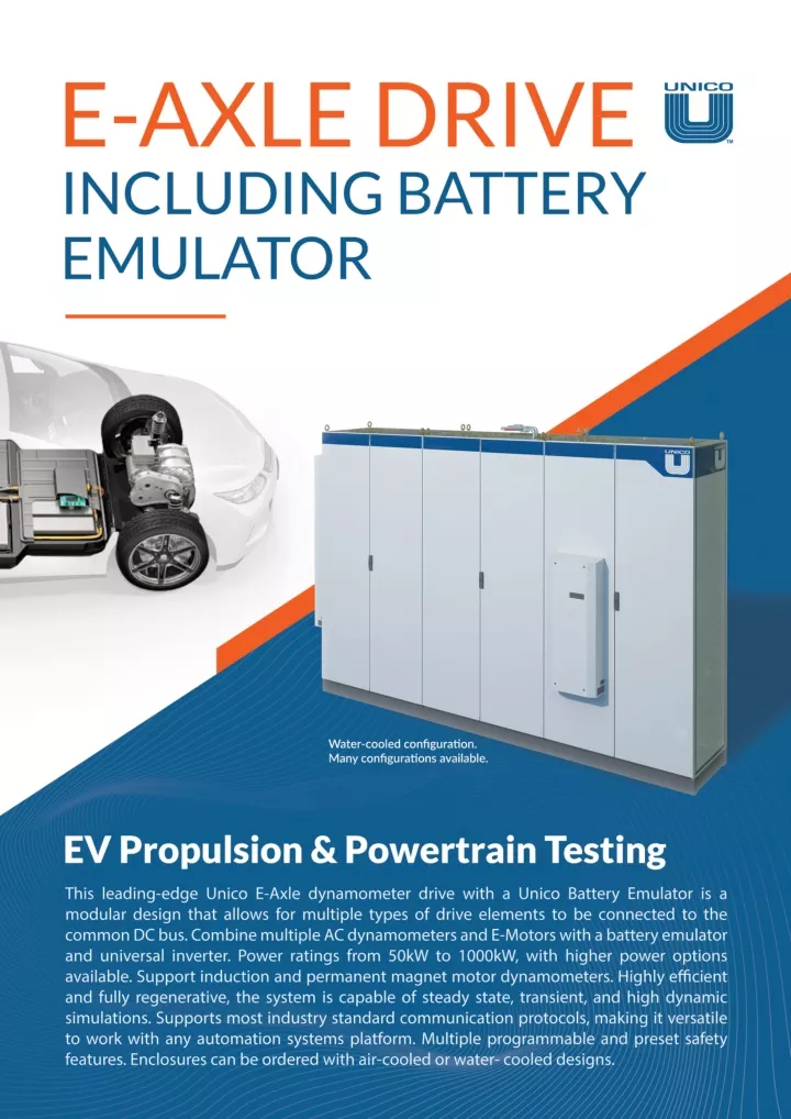 PPT EAxle Dyno Drive Unico PowerPoint Presentation, free download