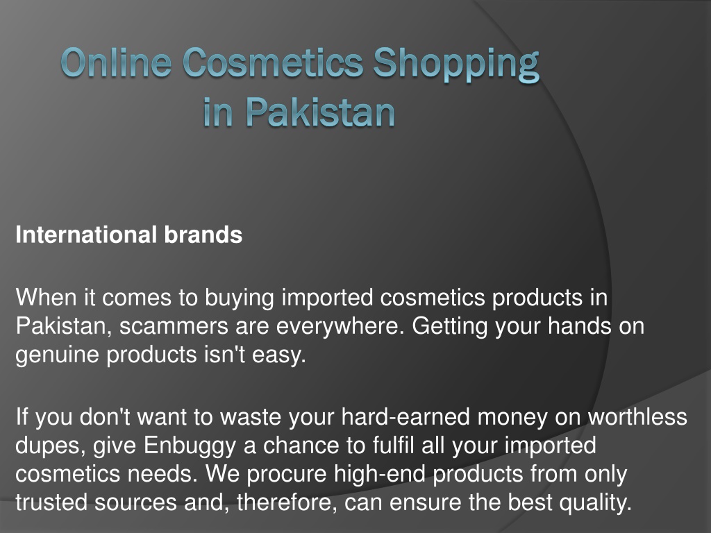 PPT - Online Cosmetics Shopping in Pakistan PowerPoint Presentation 