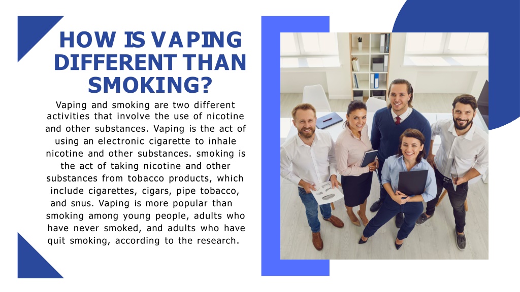 PPT - Proposal What is vaping and how is it different than smoking ...