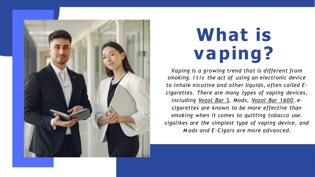 PPT - Proposal What is vaping and how is it different than smoking ...