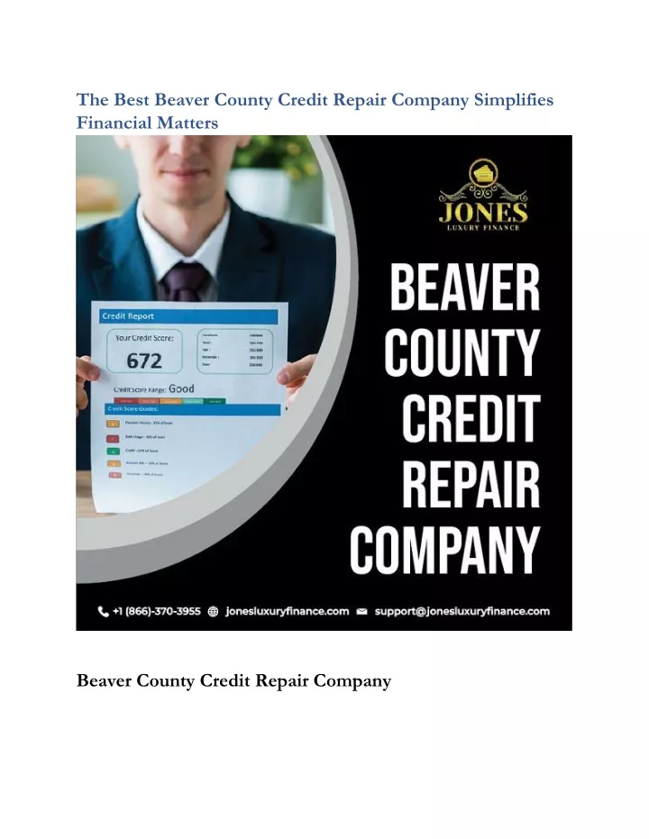 PPT - The Best Beaver County Credit Repair Company Simplifies Financial