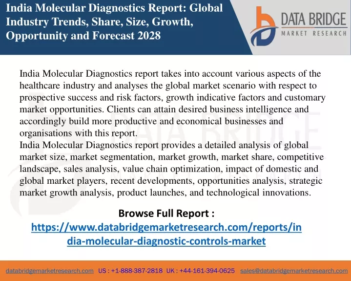 PPT India Molecular DiagnosticsHealthcare PowerPoint Presentation