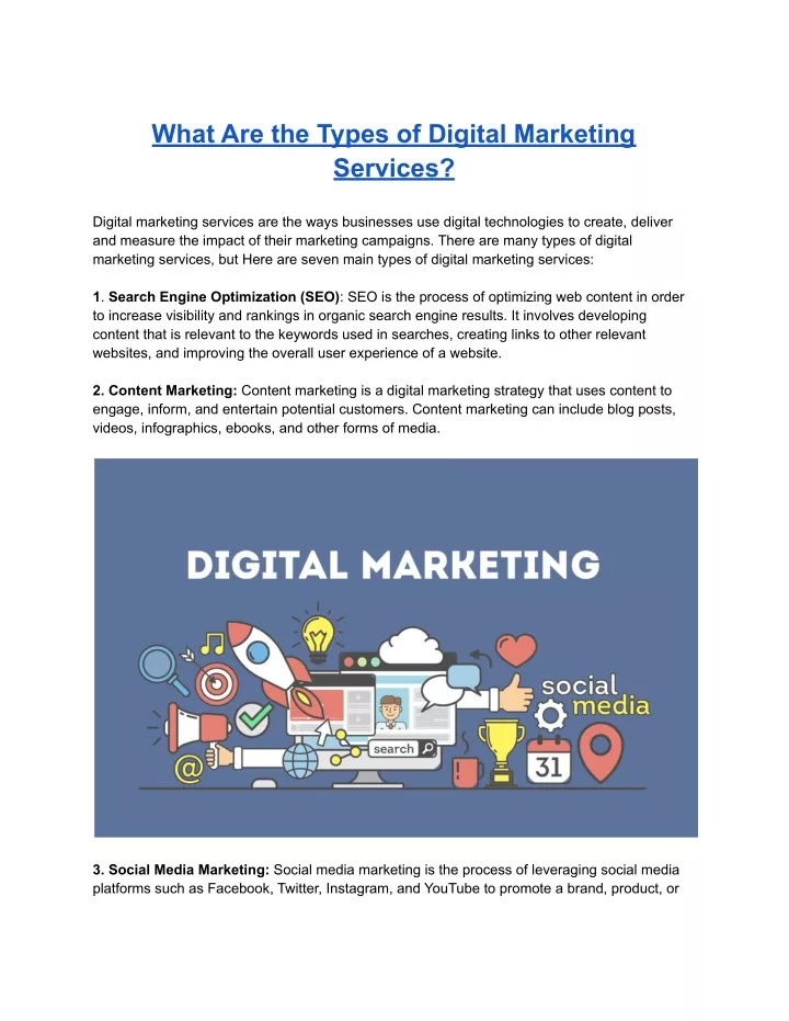 PPT - What Are the Types of Digital Marketing Services? PowerPoint ...