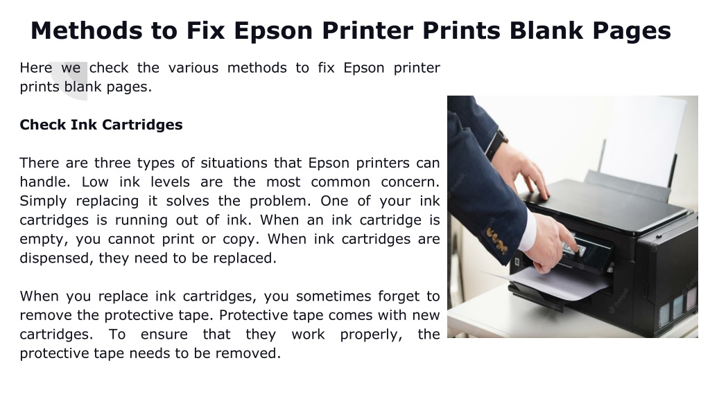 PPT - Epson Printer Print Blank Pages [Solved it] PowerPoint ...