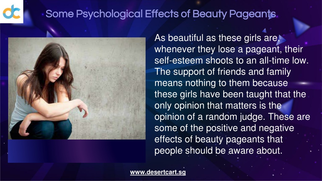 presentation on how beauty contests affects women's self esteem