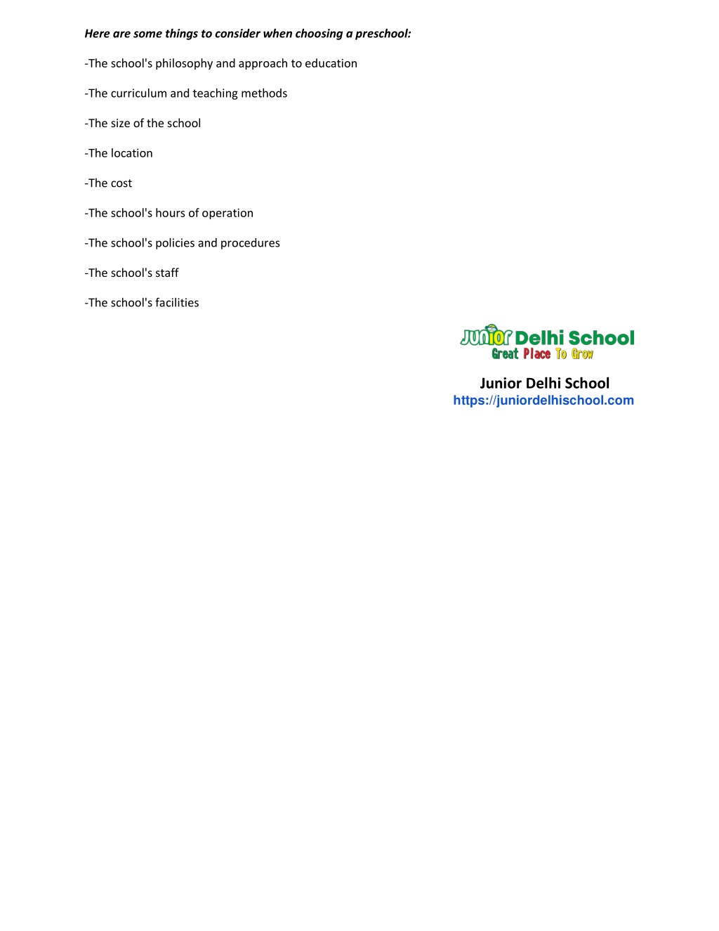 PPT - The Best Preschools in Delhi PowerPoint Presentation, free ...
