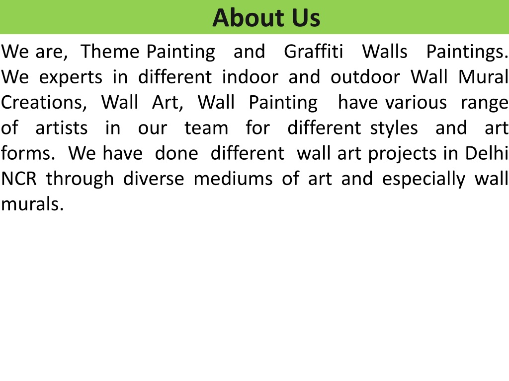 PPT - How to know if Wall Art Painters near me are Good for the Artwork