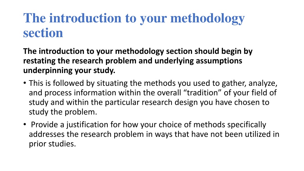 methodology section included