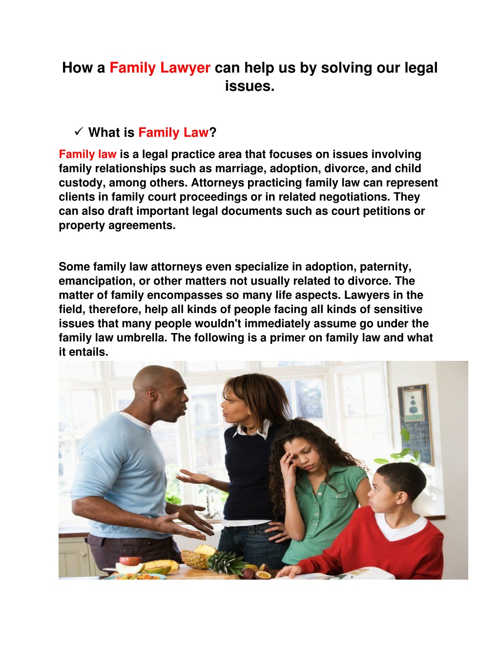 PPT - How A Family Lawyer Can Help Us By Solving Our Legal Issues ...