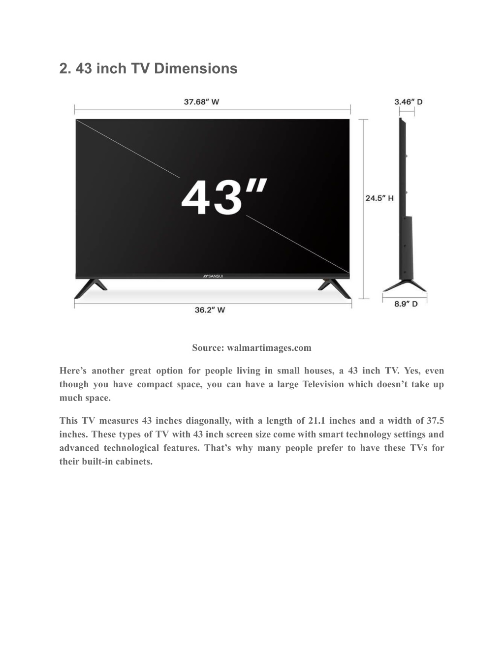 Ppt Tv Dimensions Guide Find The Perfect Tv Size For Your Home