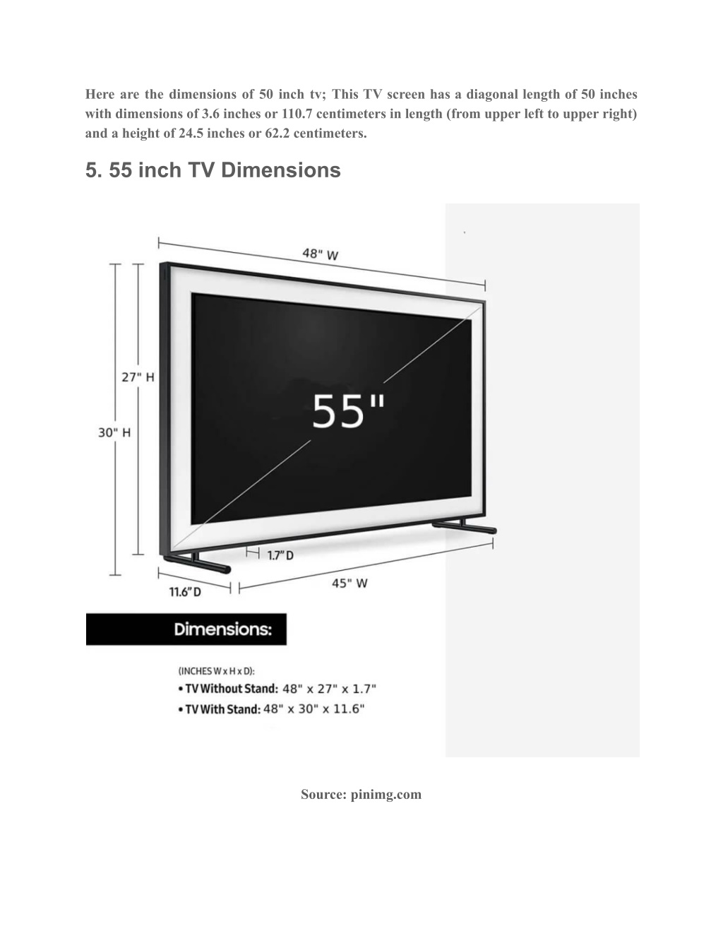 PPT TV Dimensions Guide Find the Perfect TV Size For Your Home PowerPoint Presentation ID
