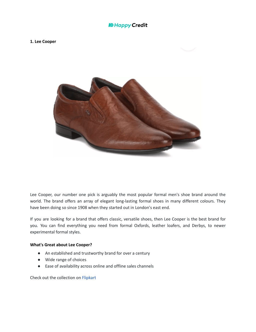 PPT 7 Best Formal Shoe Brands for Men That Fits Right HappyCredit PowerPoint Presentation