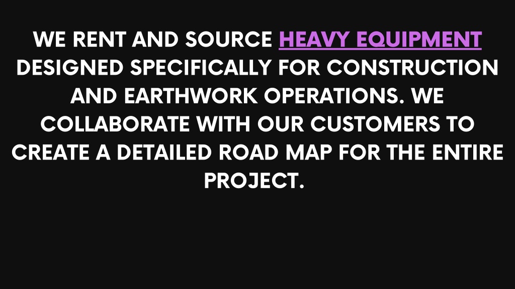 PPT heavy equipment rental service in Dammam PowerPoint Presentation