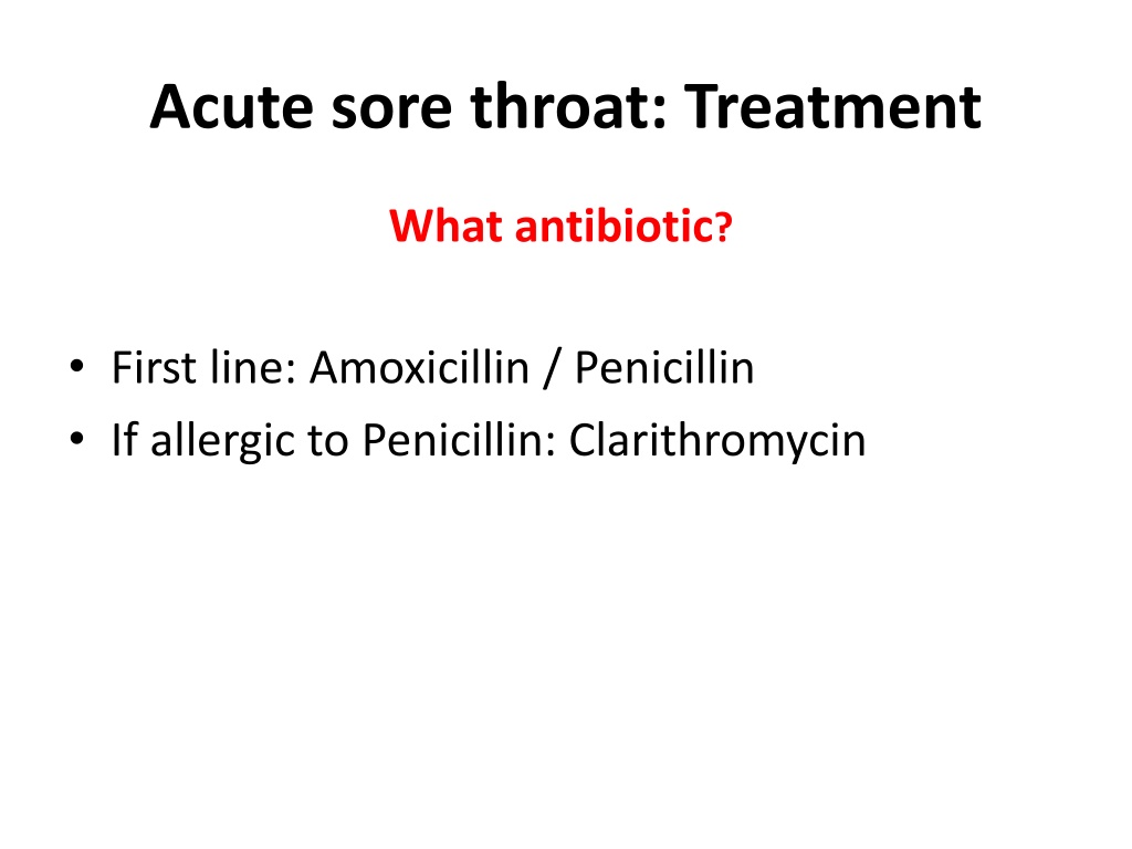 Ppt Acute Sore Throat Infection And Treatment Dr Sheetu Singh