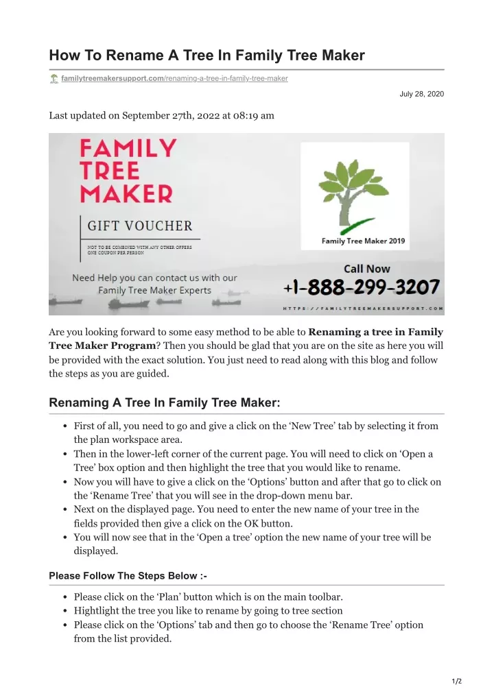 PPT - How To Rename A Tree In Family Tree Maker PowerPoint Presentation ...