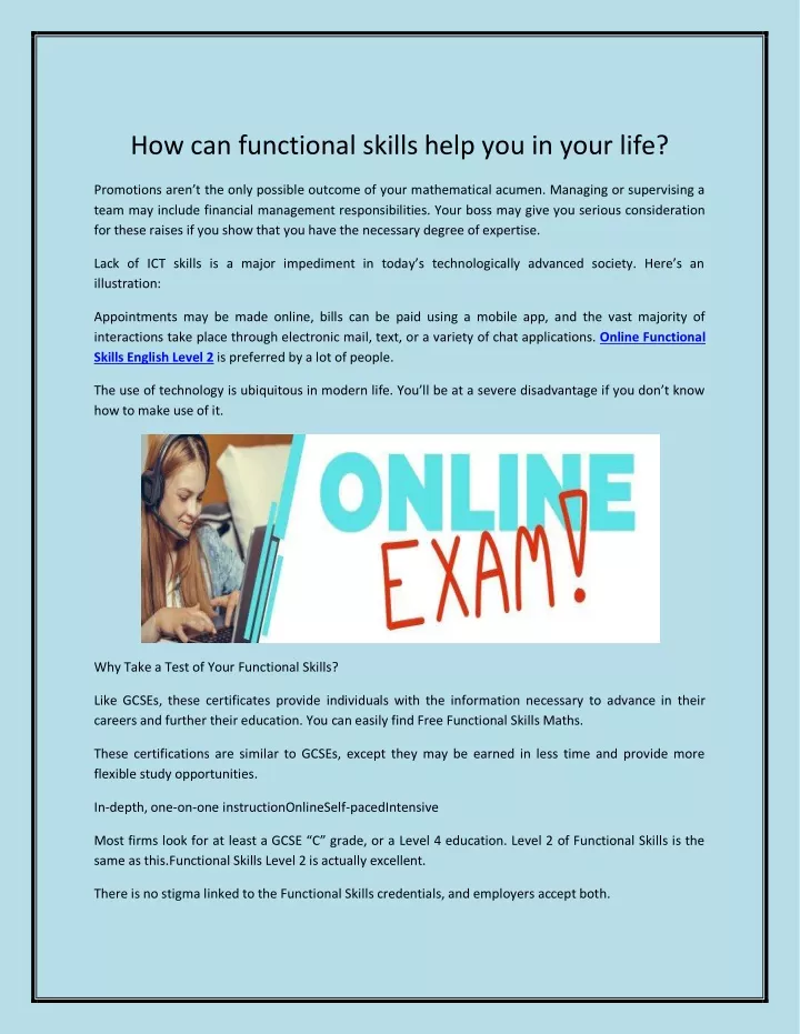 PPT How Can Functional Skills Help You In Your Life PowerPoint   How Can Functional Skills Help You In Your Life N 