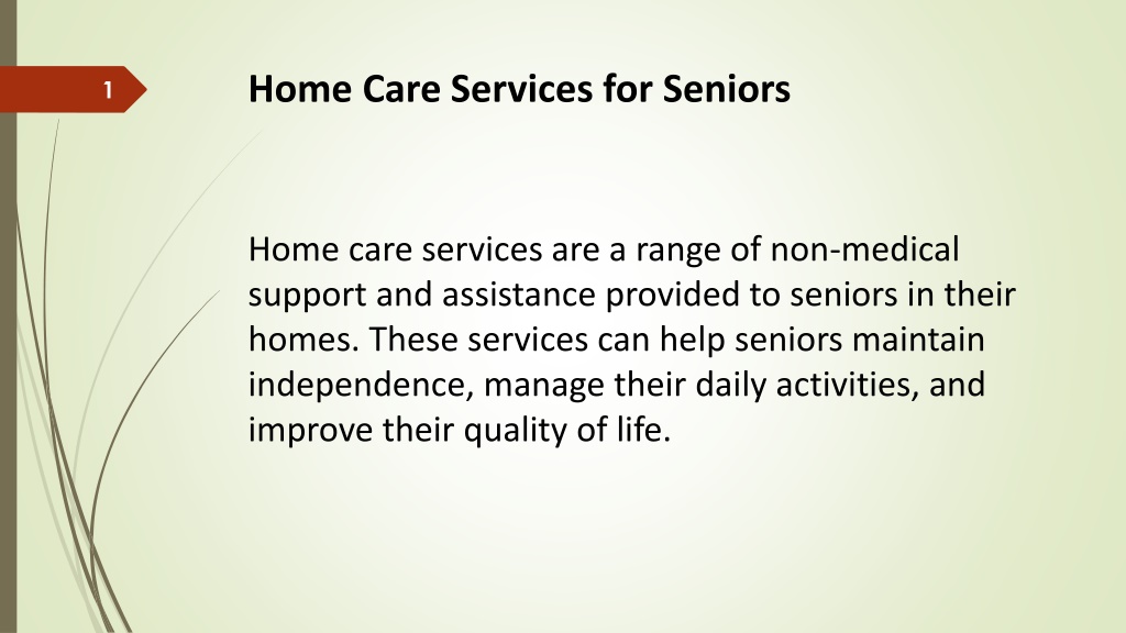 PPT - Home Care Service For Seniors PowerPoint Presentation, free ...