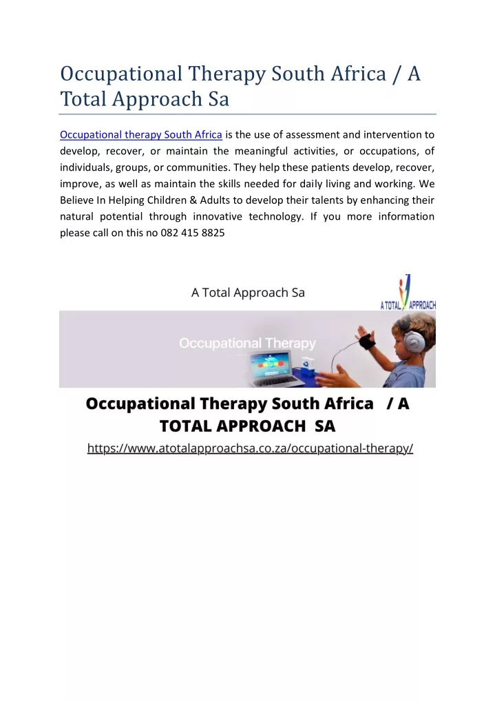 ppt-occupational-therapy-south-africa-a-total-approach-sa-powerpoint