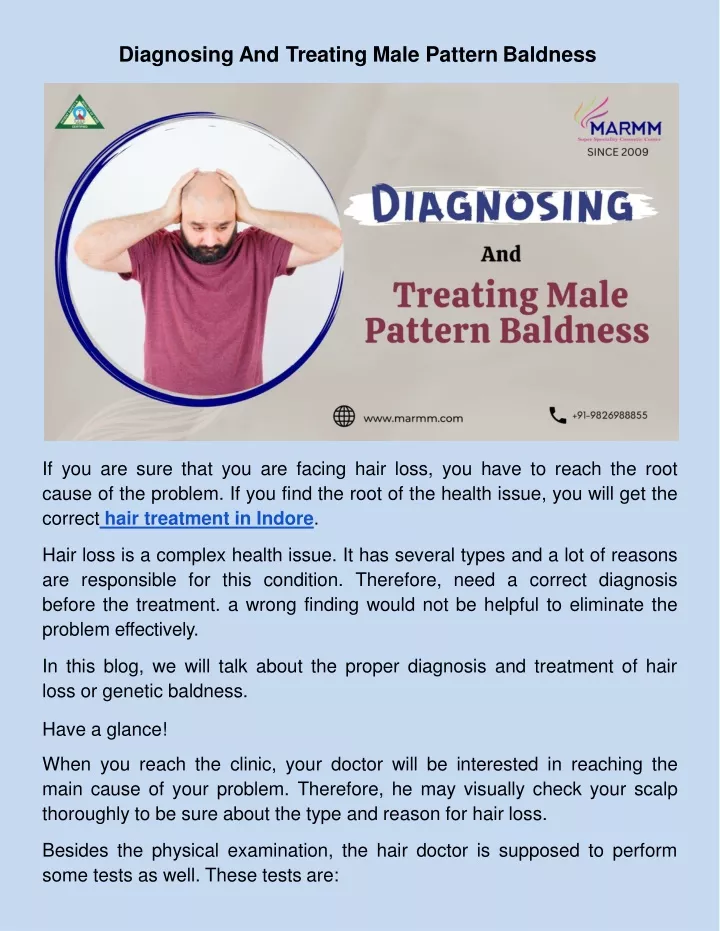 Ppt Diagnosing And Treating Male Pattern Baldness Powerpoint