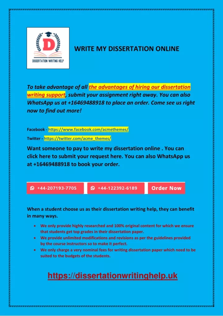 PPT - Visit Dissertationhelps.com To Write My Dissertation Online And ...