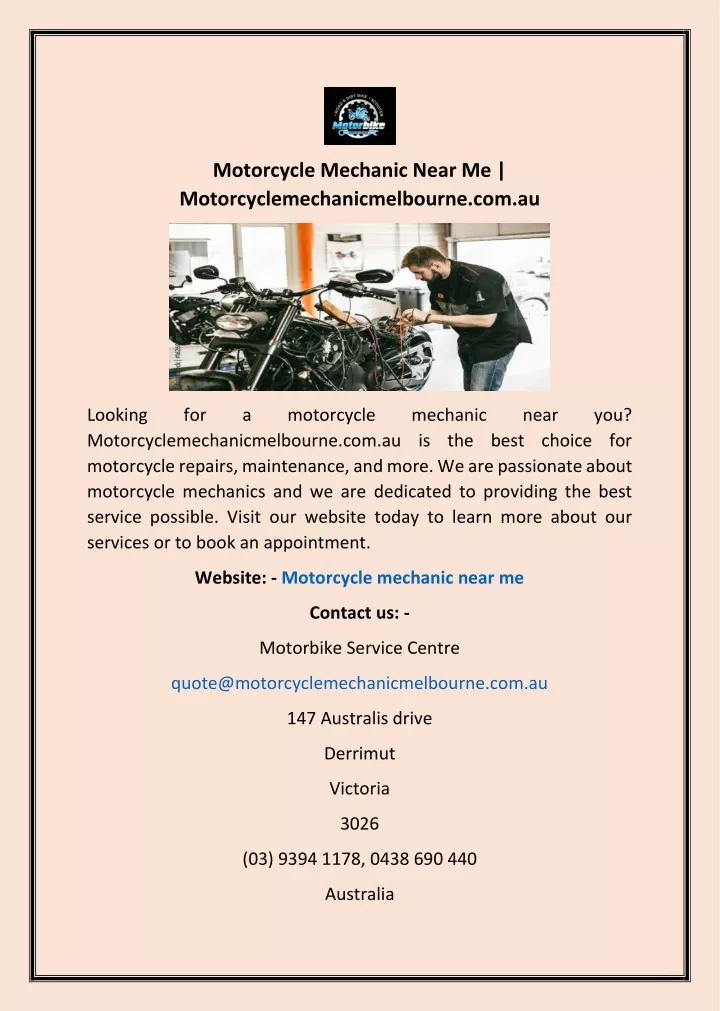 24 hours bike mechanic near me