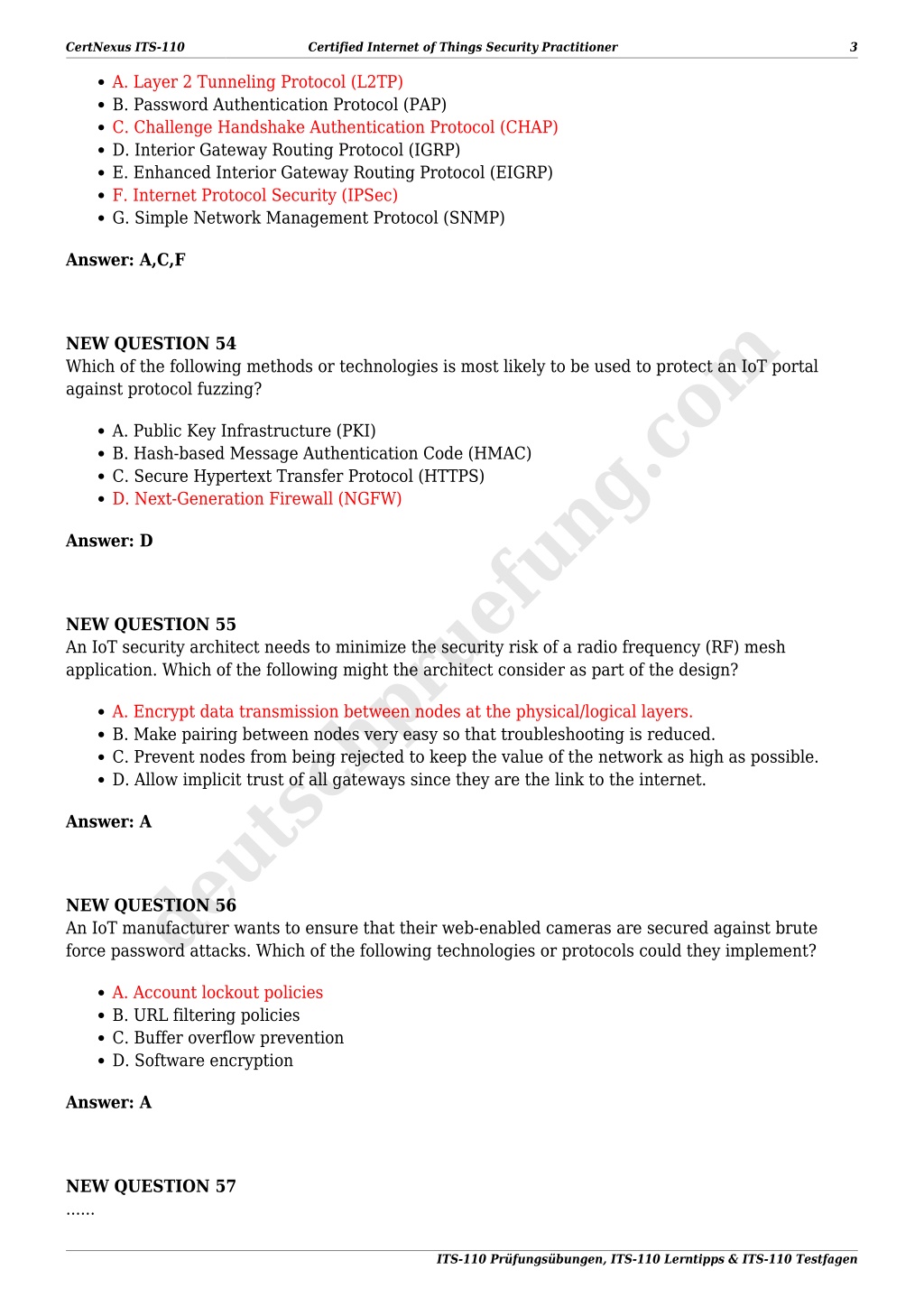 Latest ITS-110 Test Prep